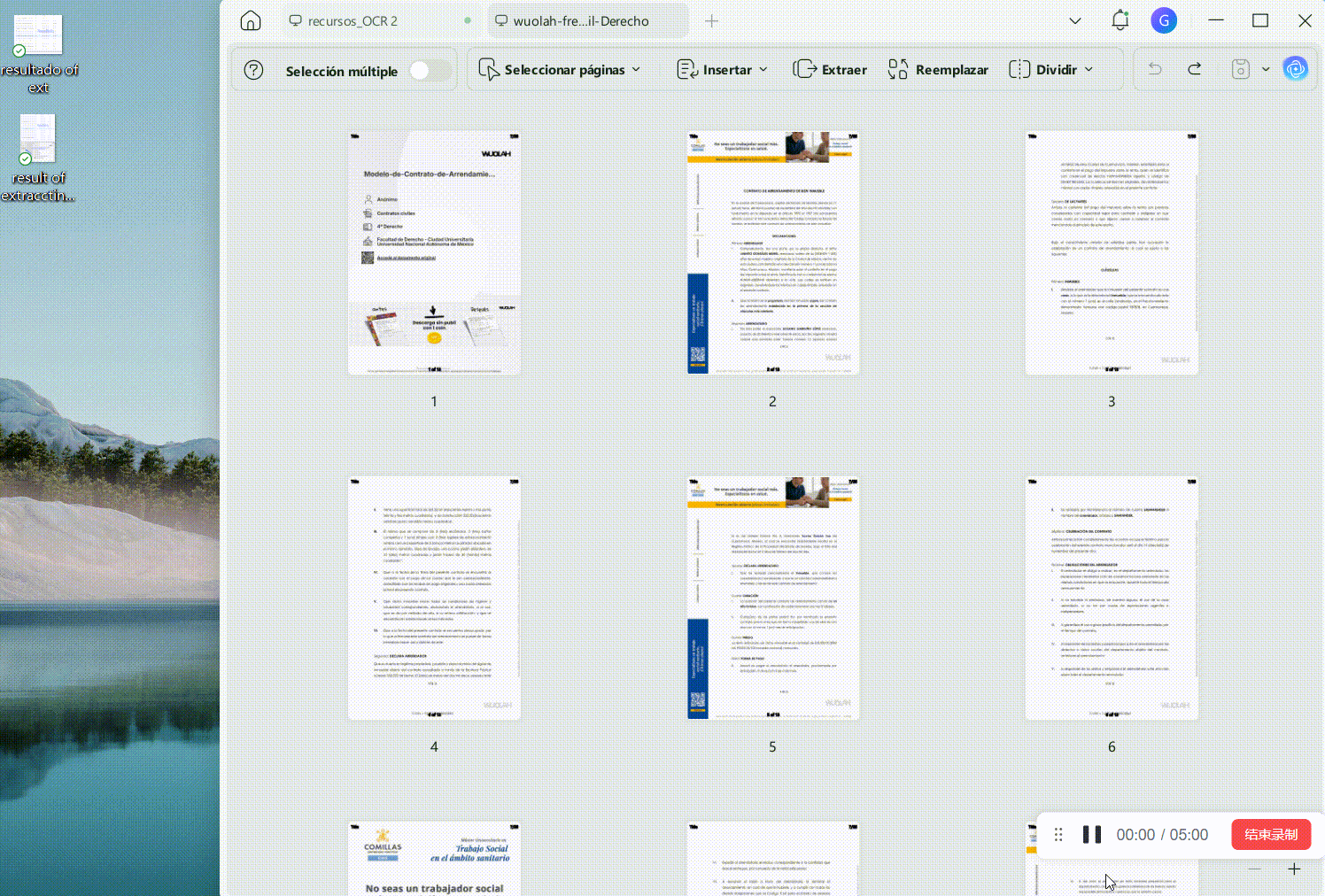 Arrastrar páginas de un PDF al escritorio con UPDF