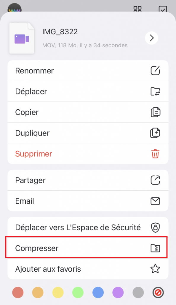 reduire poids video iphone 