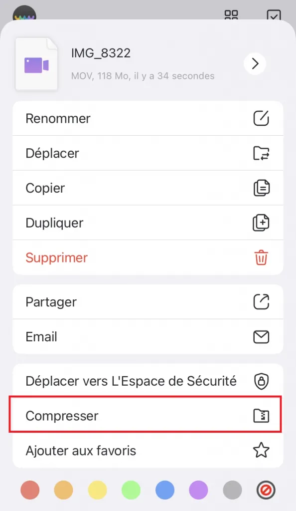 reduire poids video iphone 