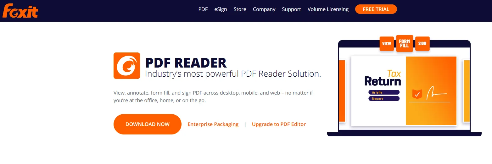 pdf opener pc foxit reader