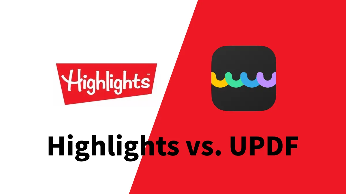 Highlights vs. UPDF: Comparing PDF Note-Taking Apps for Your Needs