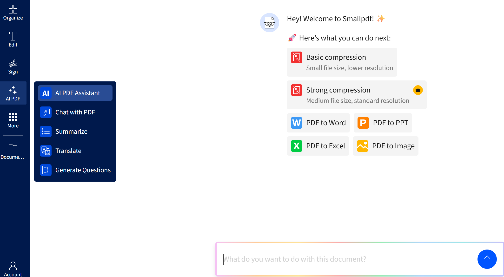 smallpdf ai pdf reader