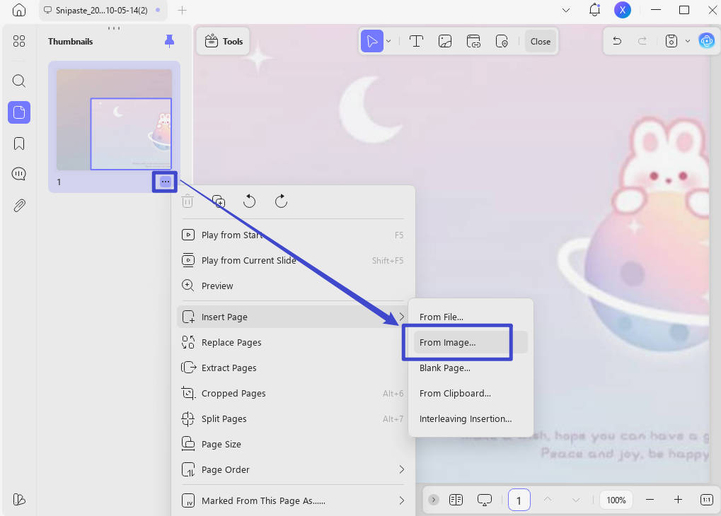 how to combine multiple screenshots into one pdf using dragging and dropping