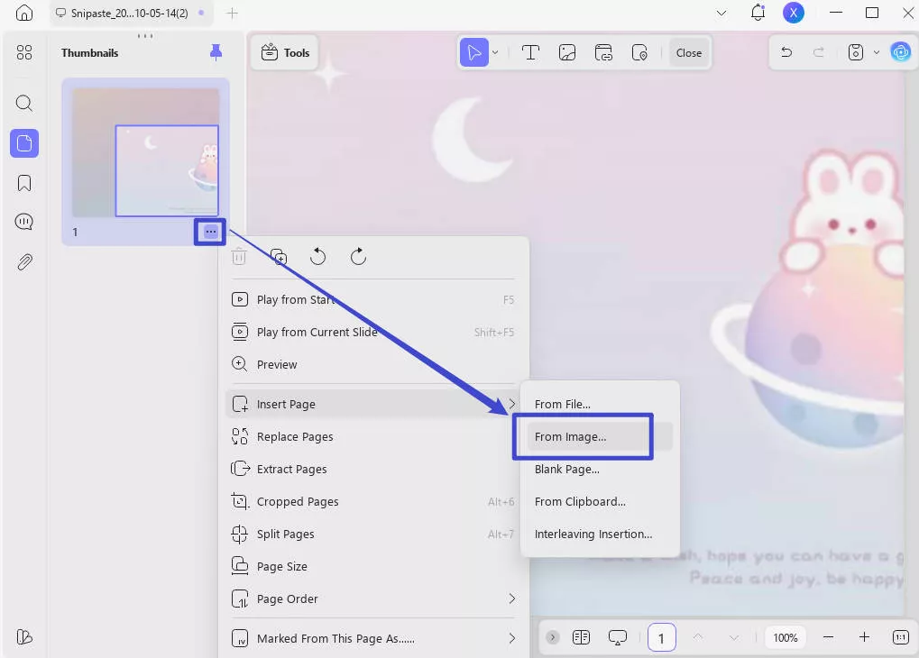 how to combine multiple screenshots into one pdf using dragging and dropping