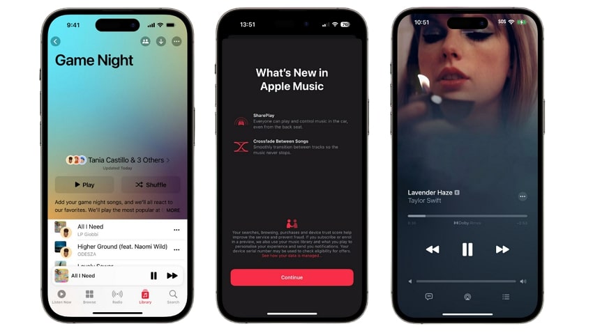 ios 17 apple music updates