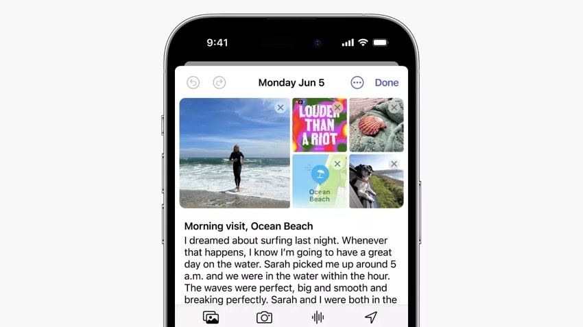 ios 17 journal app