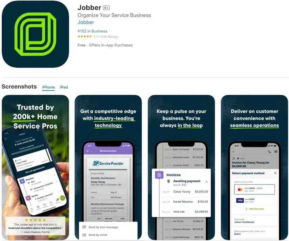 Jobber - invoice app