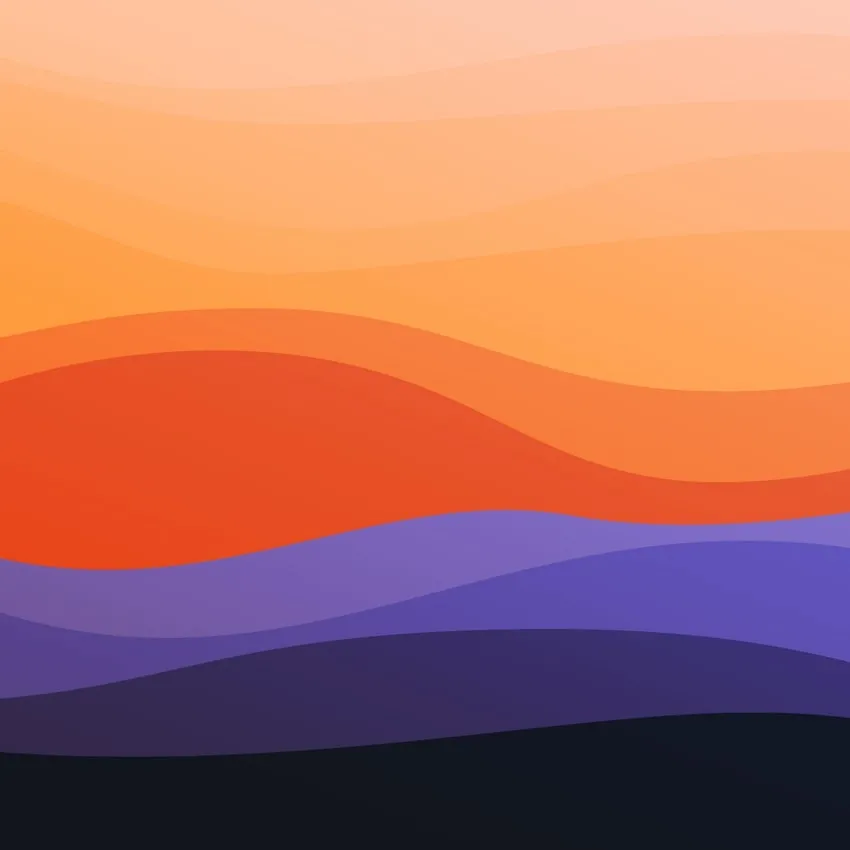 MacOS Sonoma orange Wallpaper