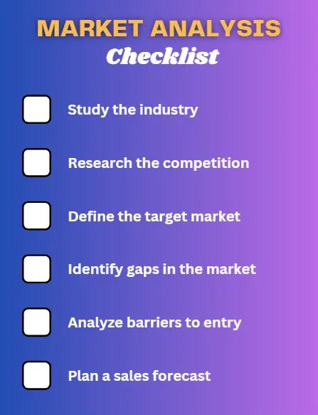 market analysis checklist