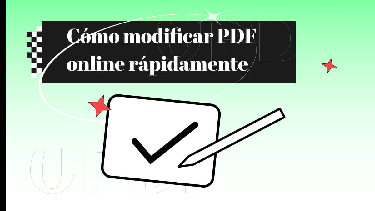 Cómo modificar PDF online gratis fácilmente - UPDF