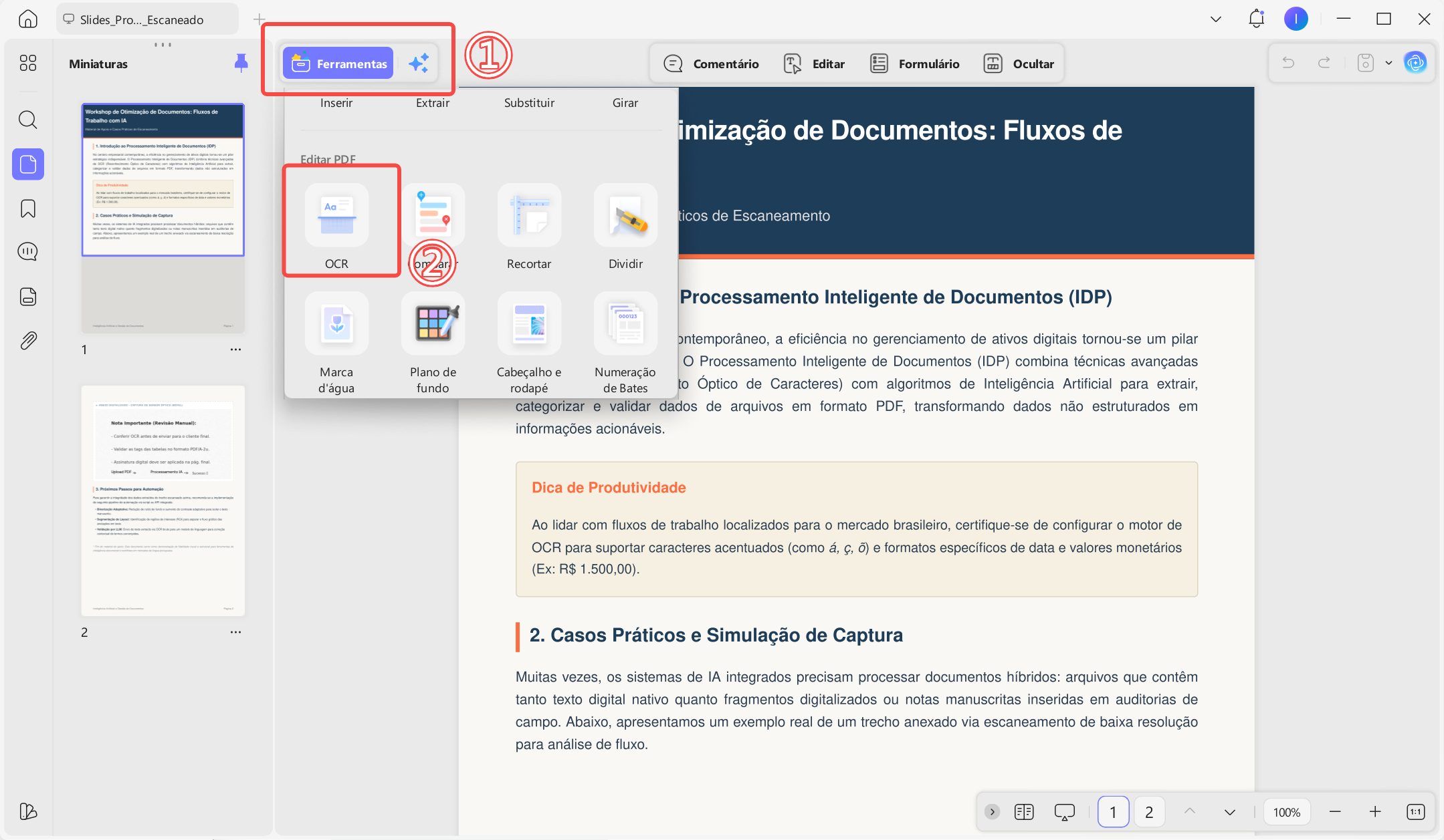 ocr pdfs no updf