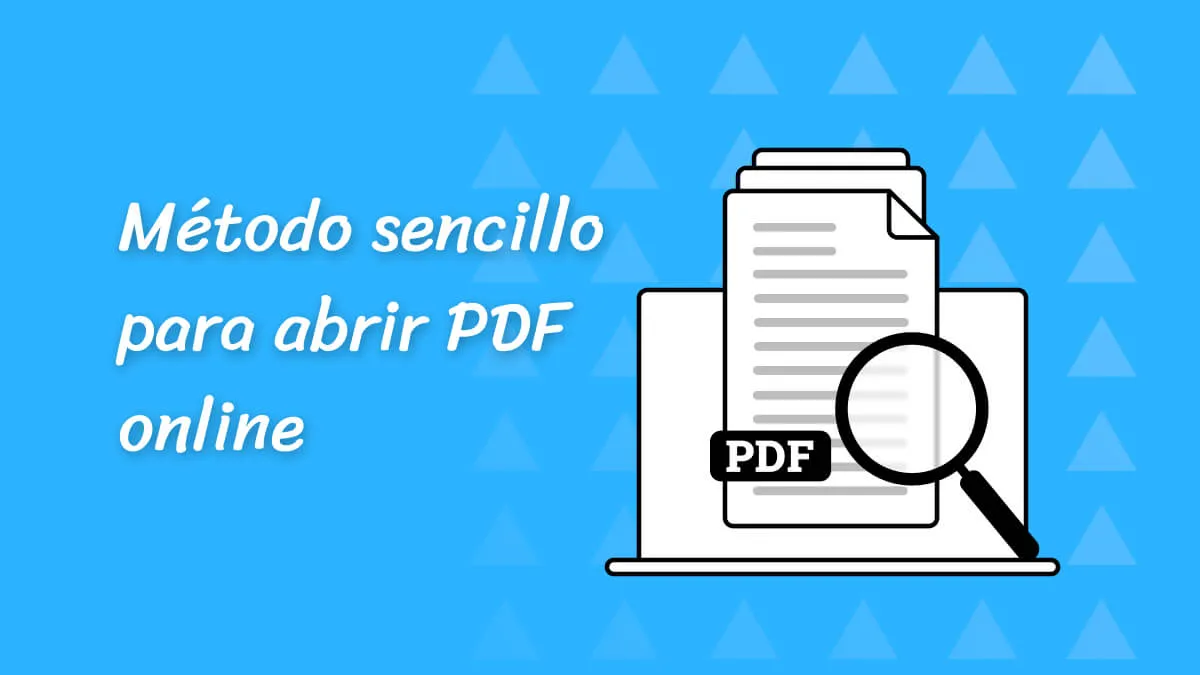Método sencillo para abrir PDF online