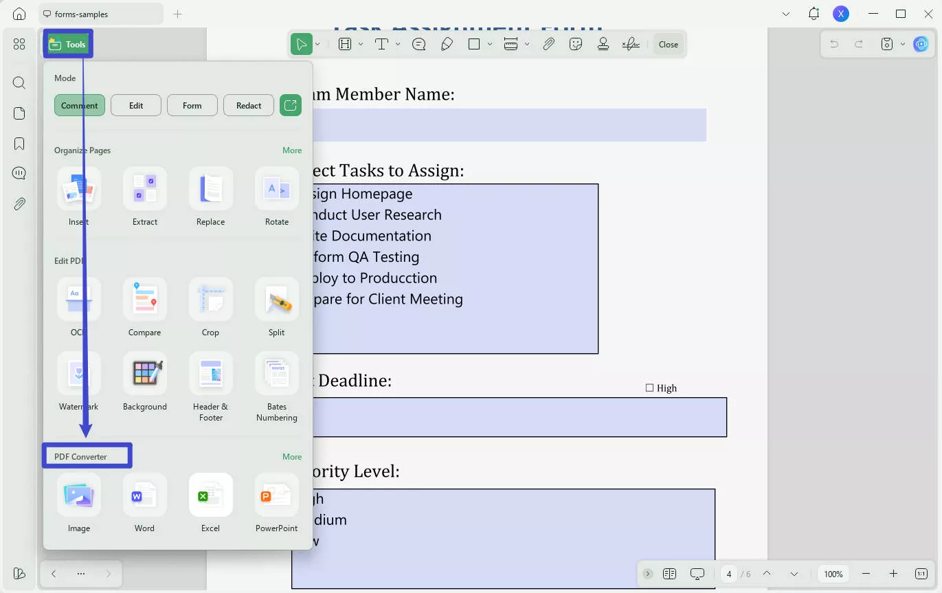 pdf to excel ai export pdf