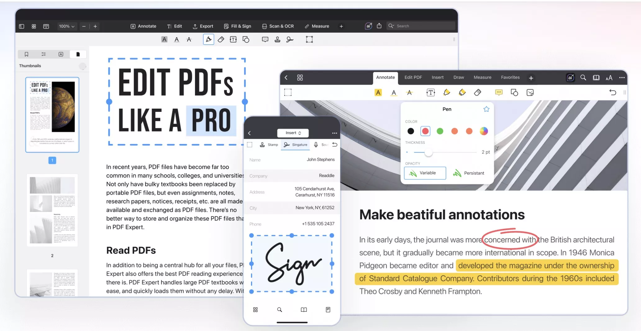 PDF Expert 3 interface tested in September 2026