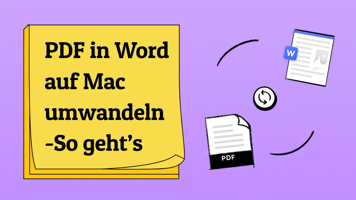 PDF in Word auf Mac umwandeln kannst - 4 Tipps (macOS 14-kompatibel)