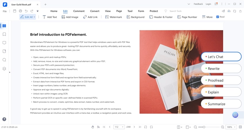 pdfelement ai محرر pdf