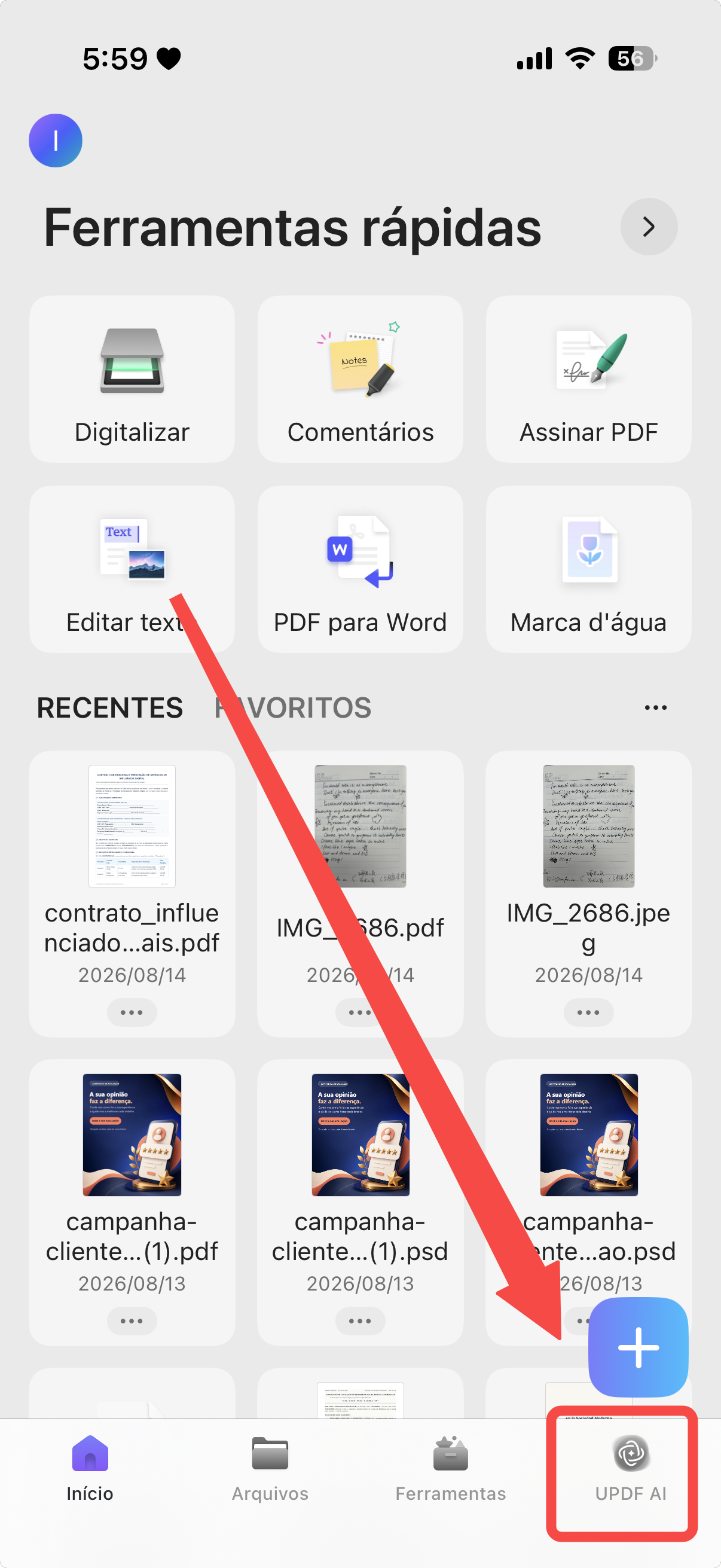 reconhecer escrita manual ou um trecho com UPDF AI