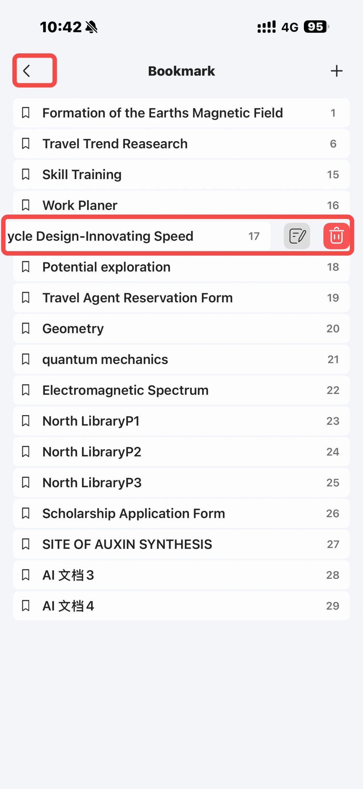 rename bookmark