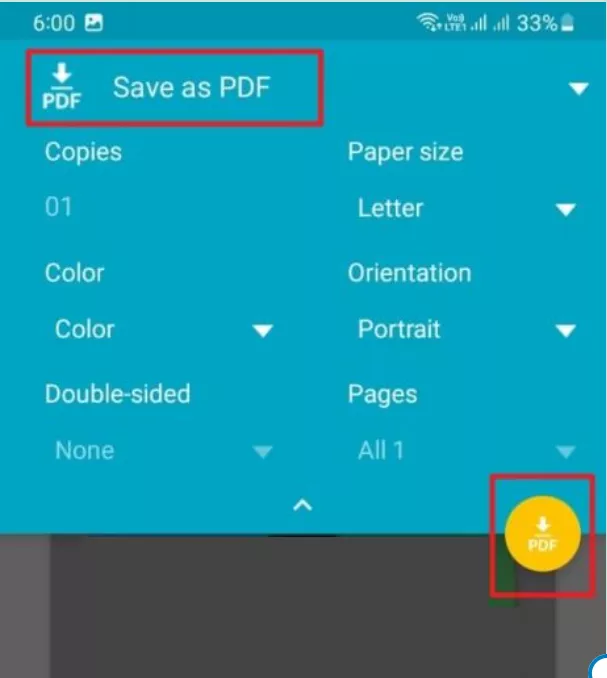press the pdf button in Google Photos