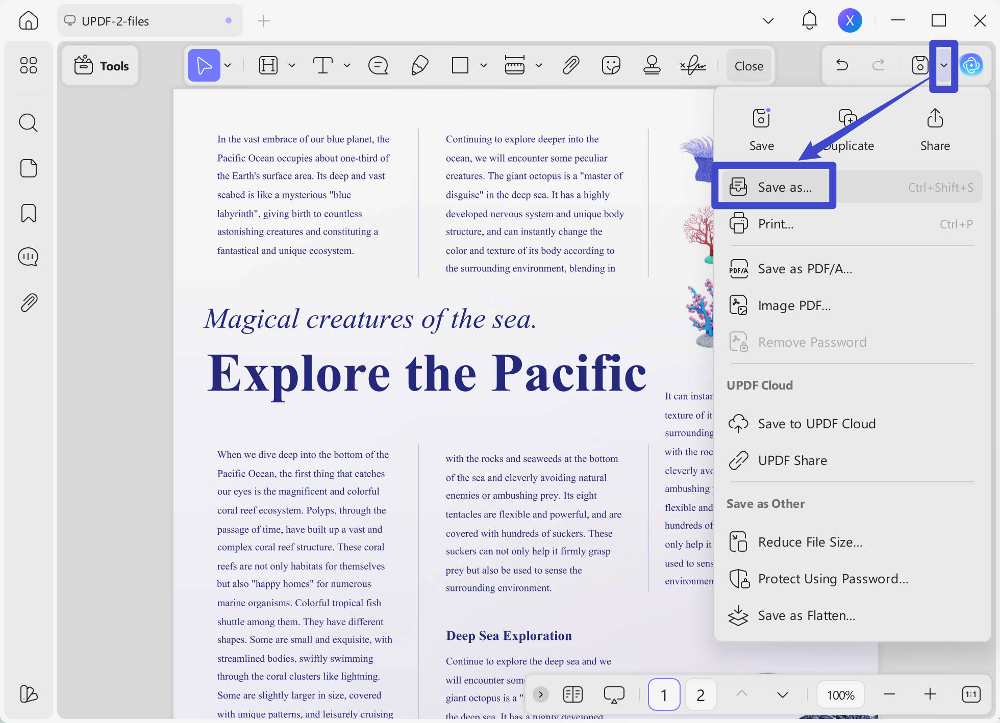 Save as other on Windows to Convert PNG to PDF on Windows