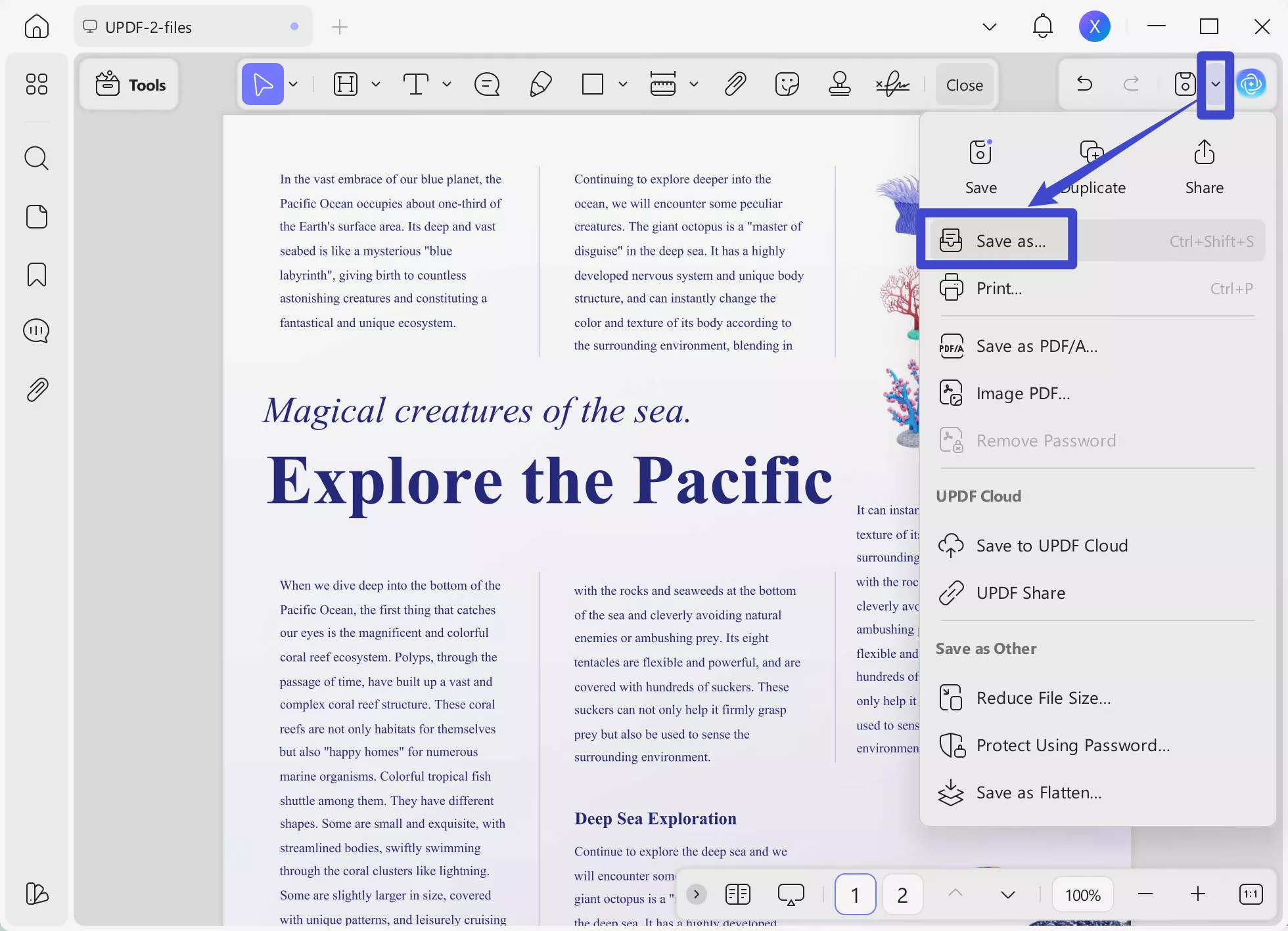 Save as other on Windows to Convert PNG to PDF on Windows