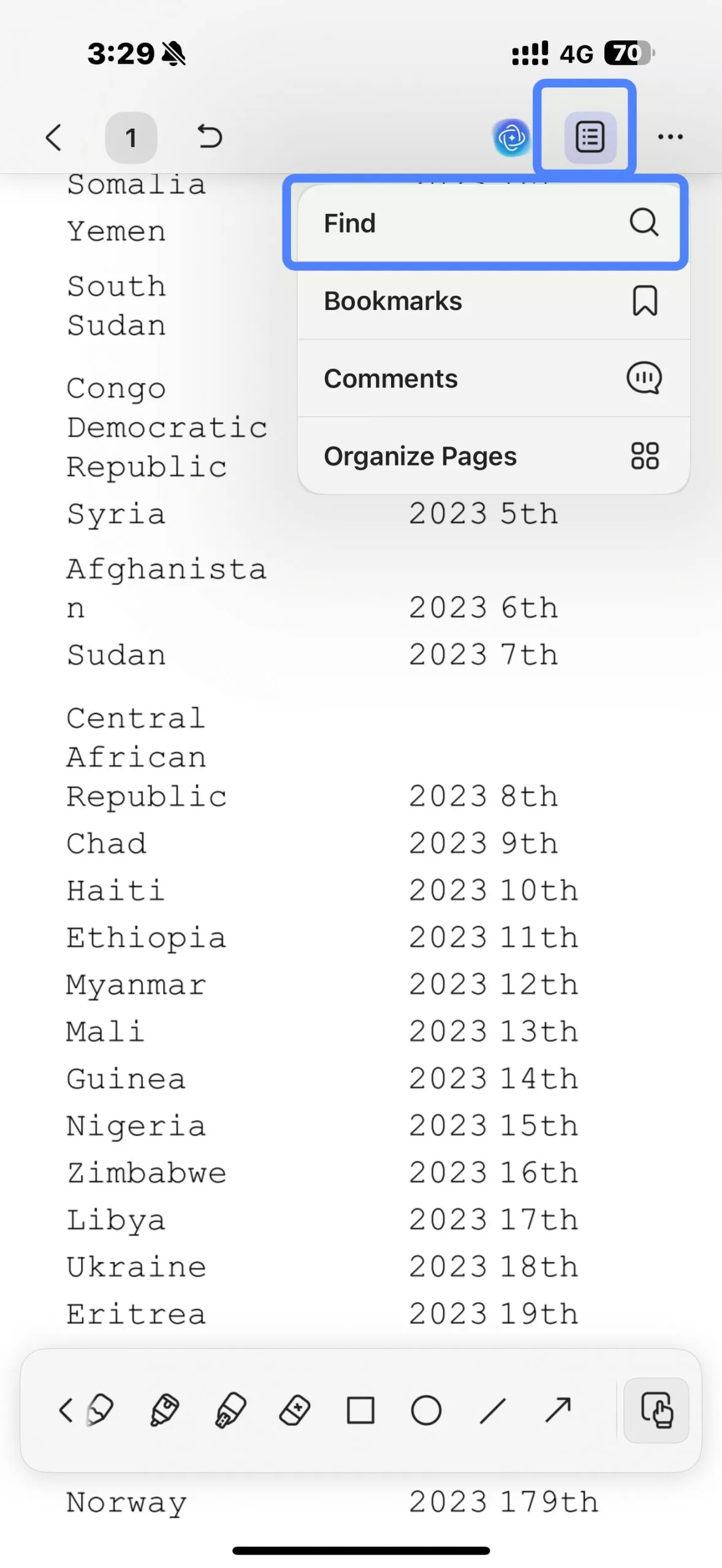 search in pdf on ios with updf