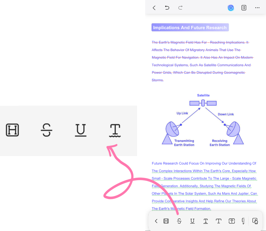 select markup tools