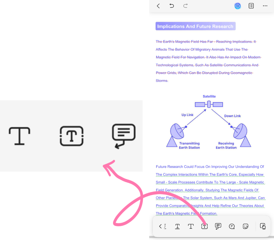 select text tools ios