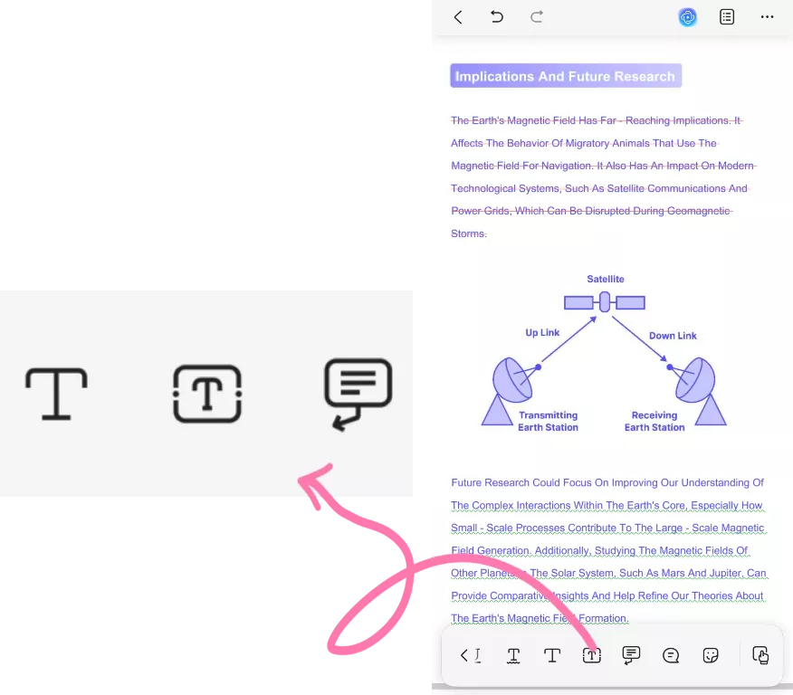 select text tools ios