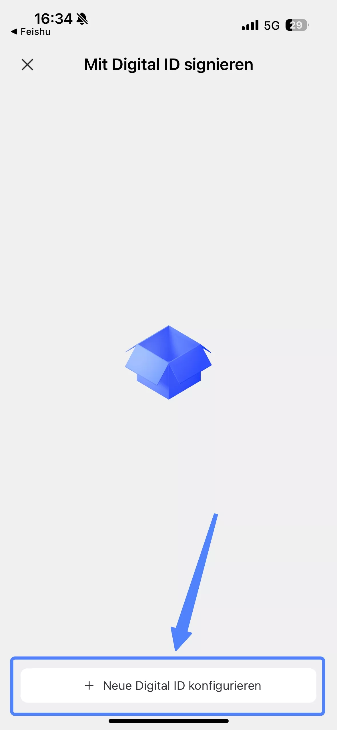 + Neue digitale ID konfigurieren