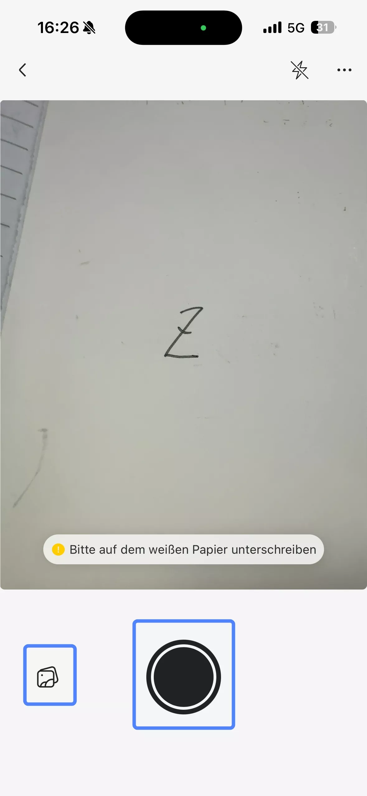 Tippen Sie auf die Schaltfläche „Aufnehmen“