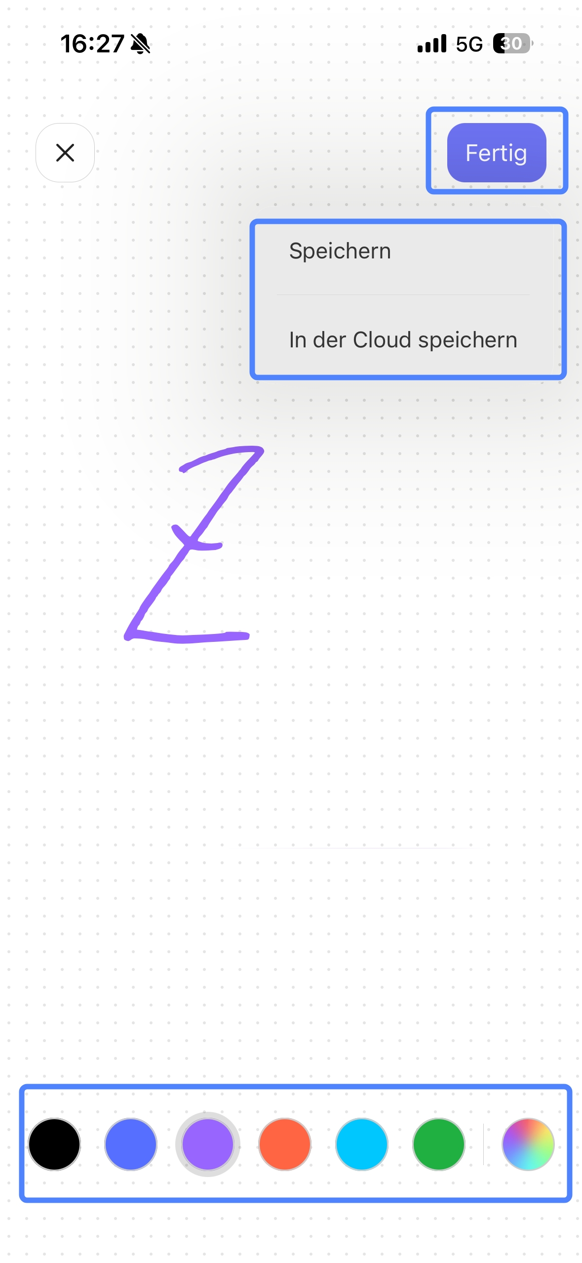 speichern oder in der Cloud zu sichern
