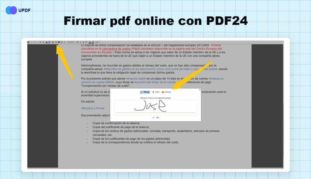 Firmar PDF online gratis pdf24