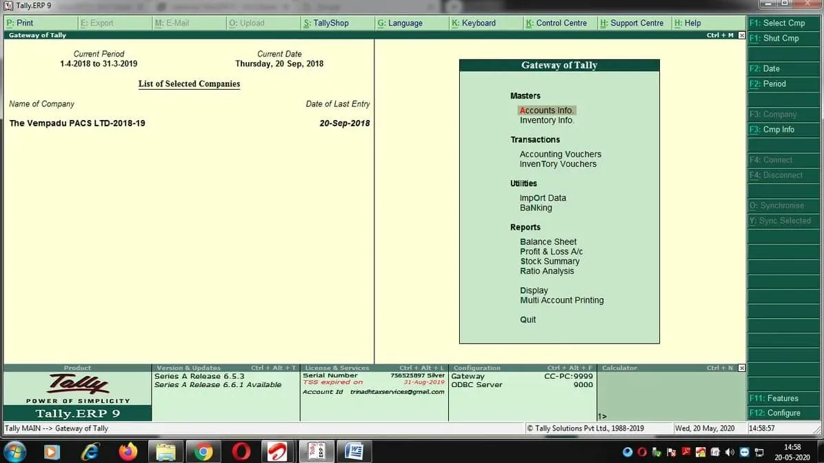 tally erp 9 accounting software