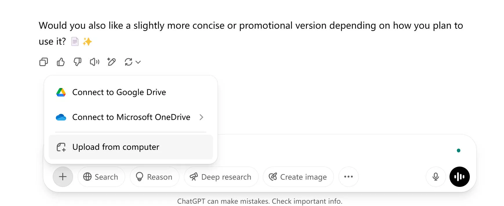 Upload file to ChatGPT