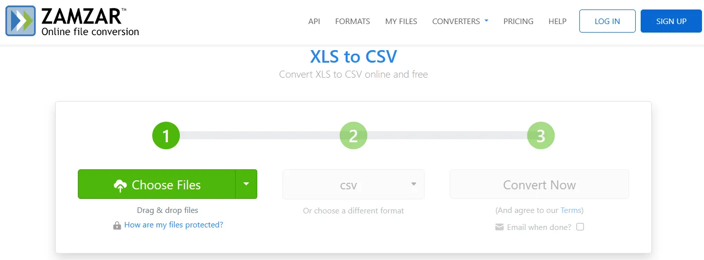 converter excel em csv