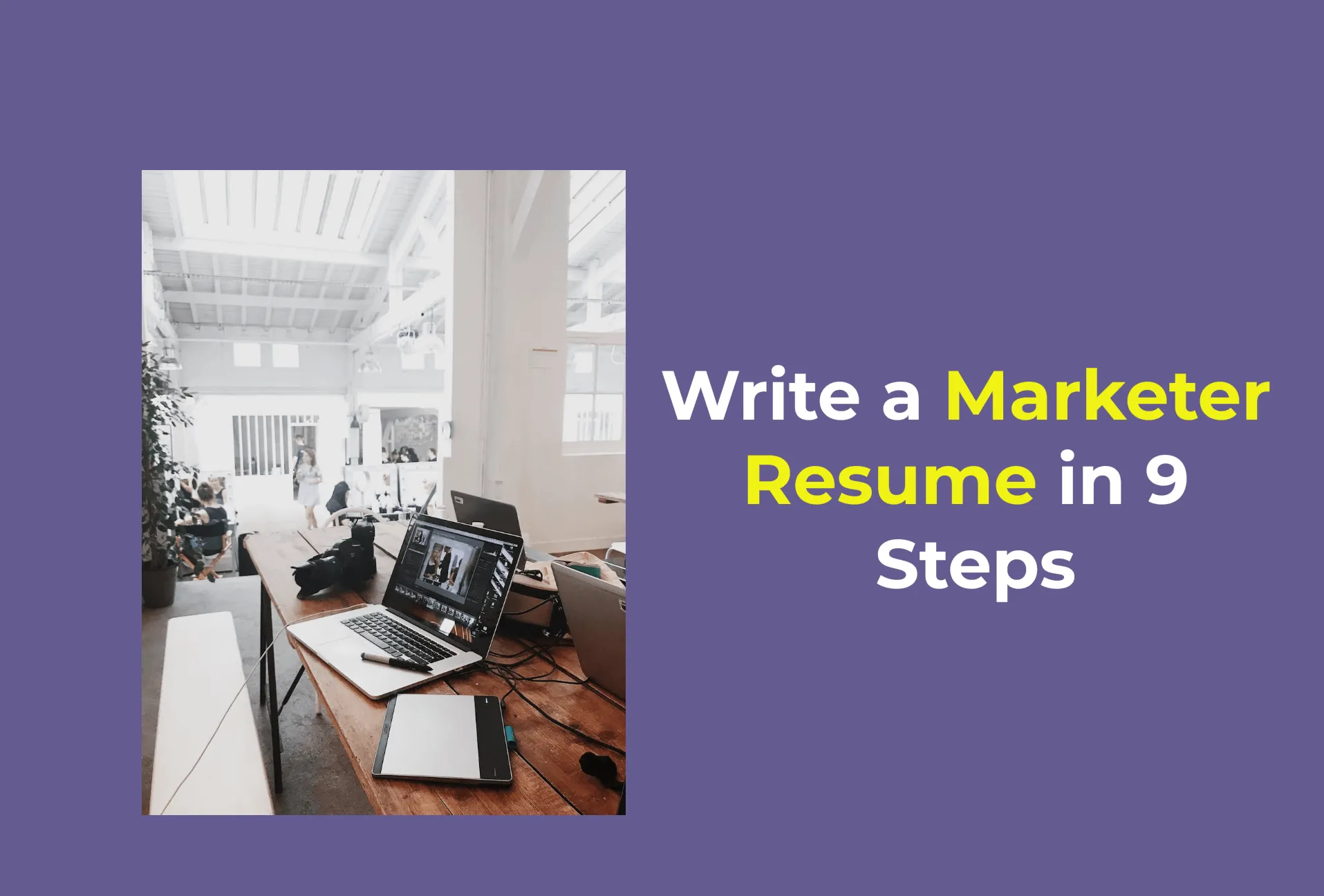how to write a marketer resume