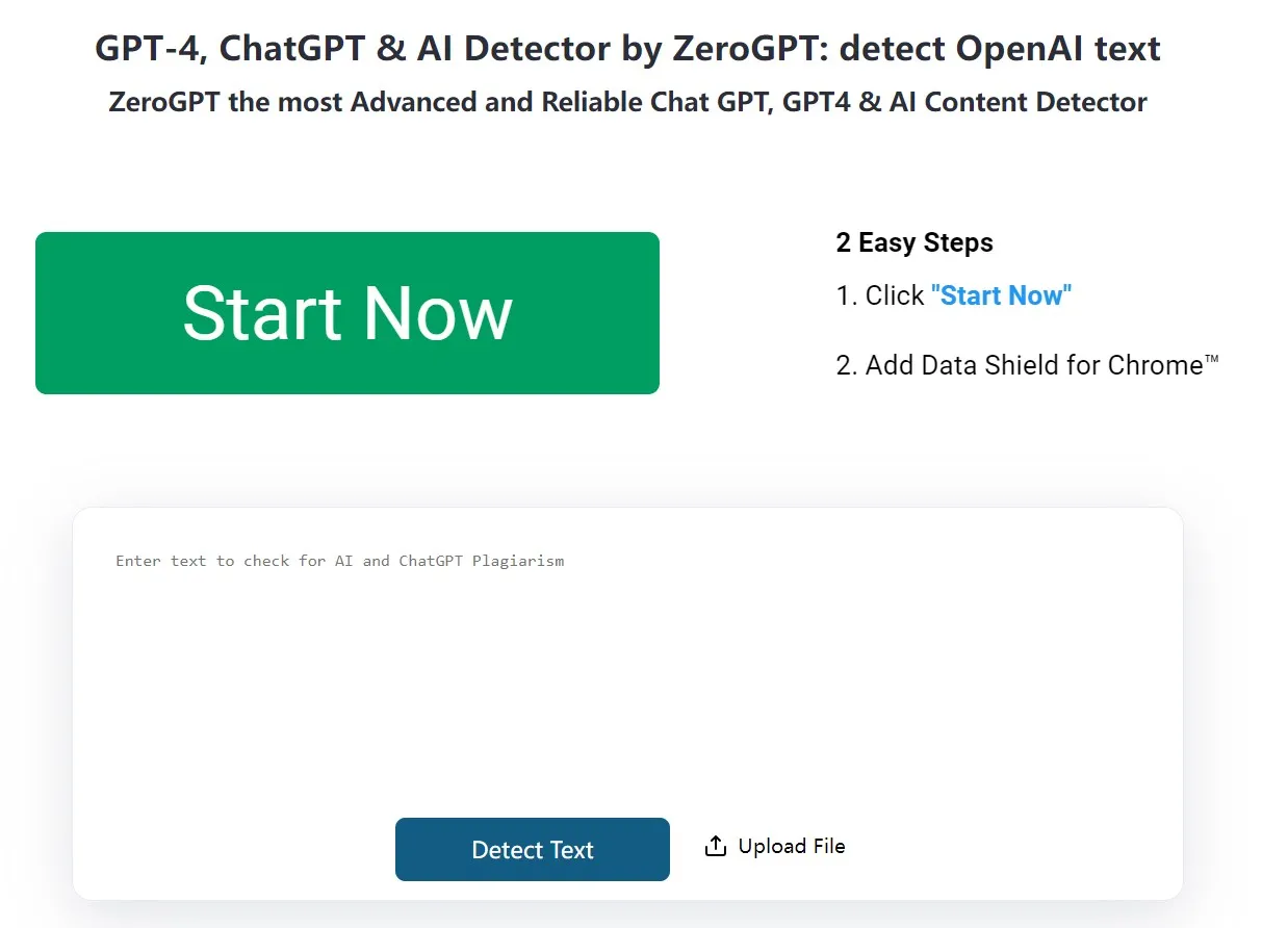 ZeroGPT ai detector