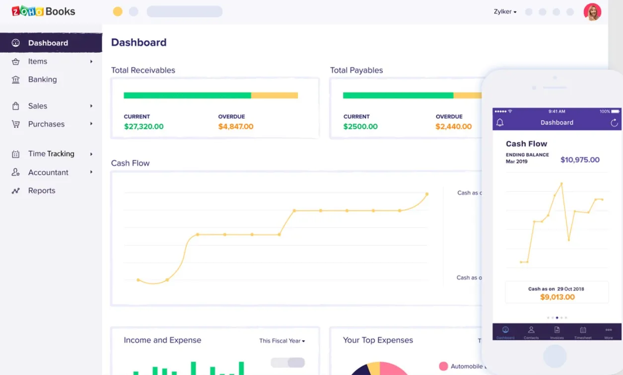 zoho books accounting software