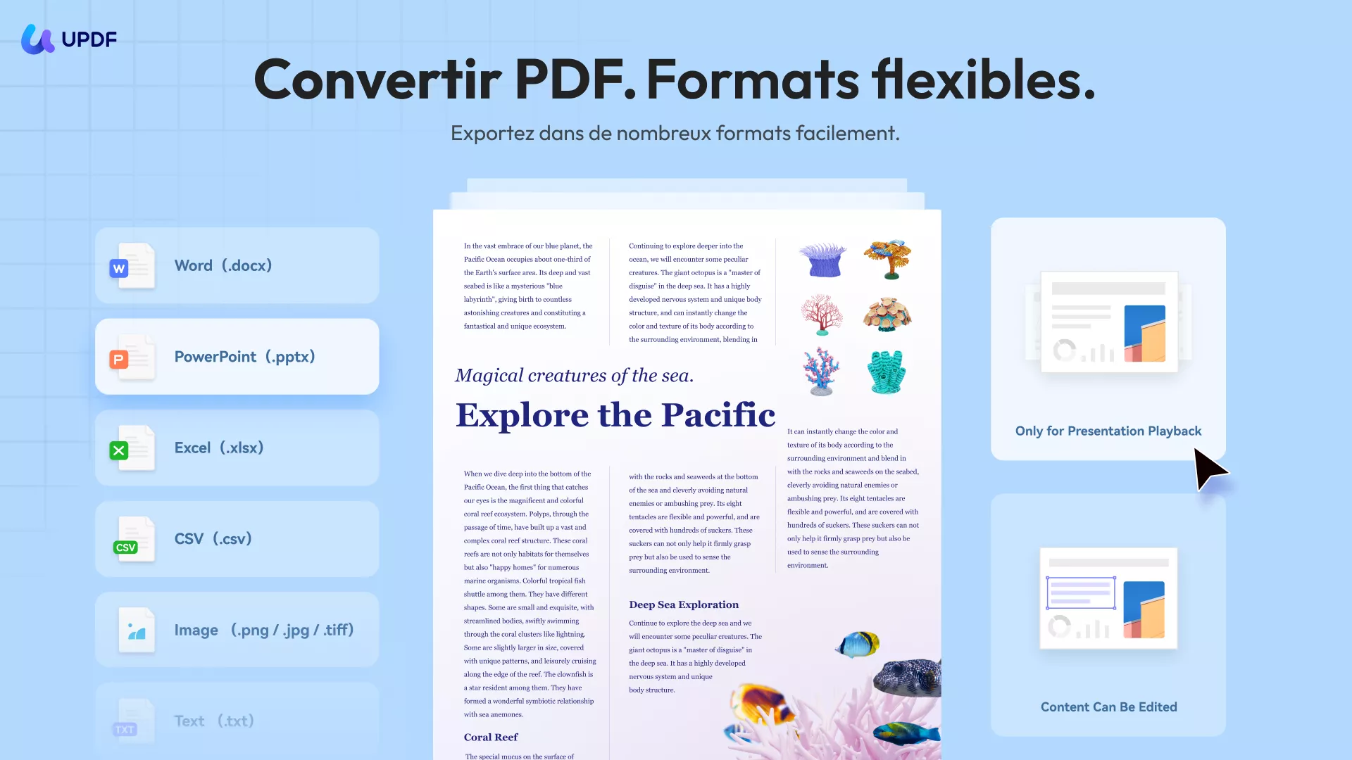 convertir pdf en d'autres formats