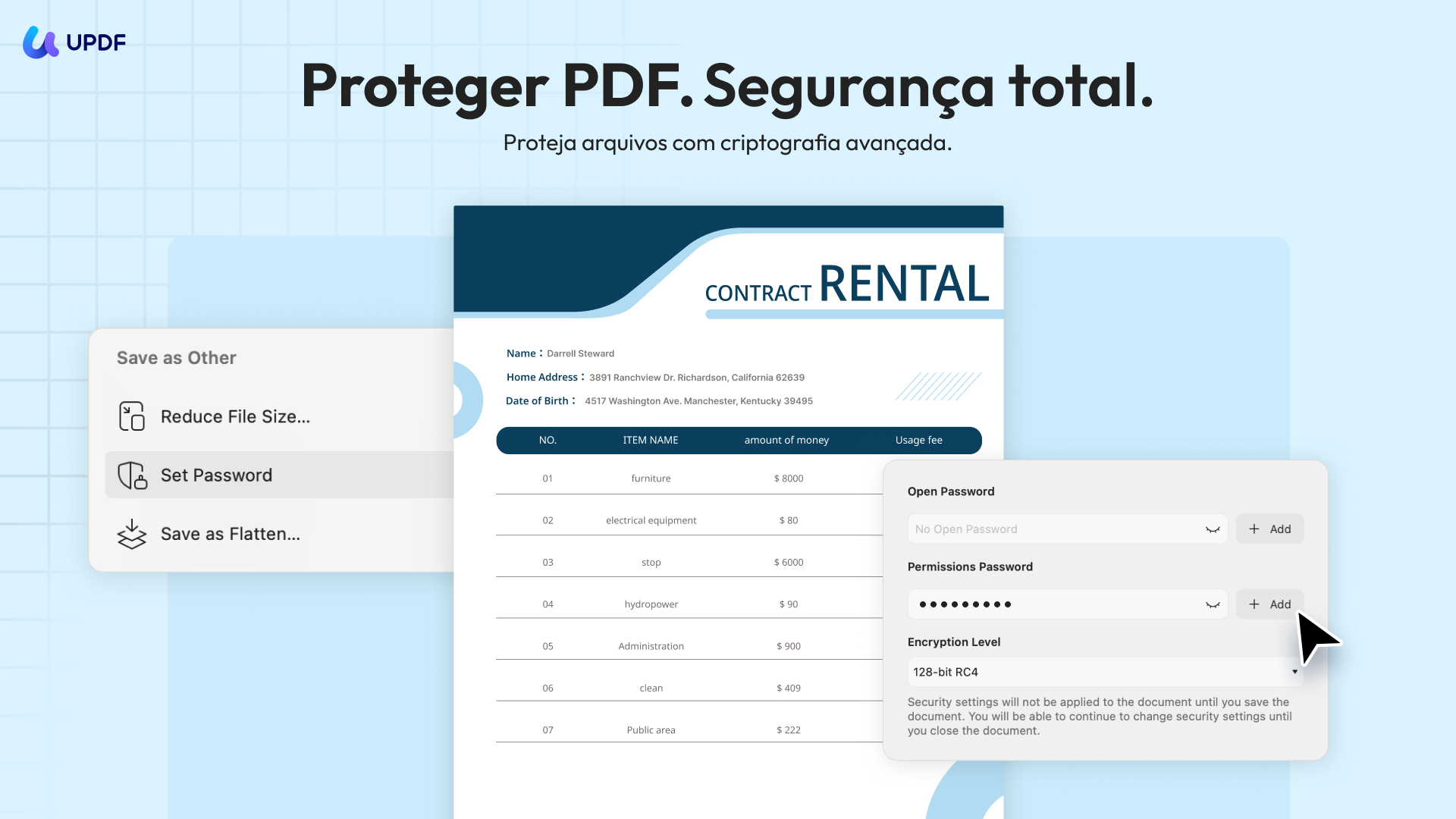 Proteger um PDF com o UPDF