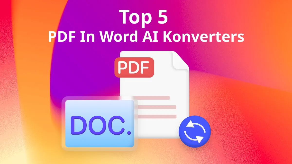 Die 5 besten AI-Konverter für PDF in Word
