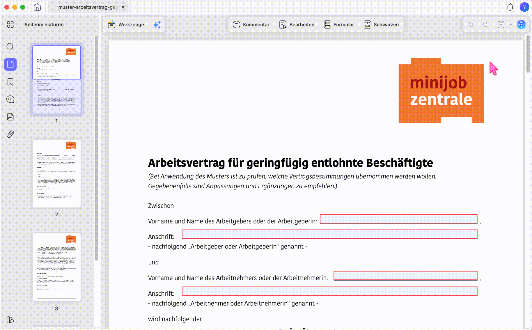 Öffnungskennwort für PDF in UPDF festlegen