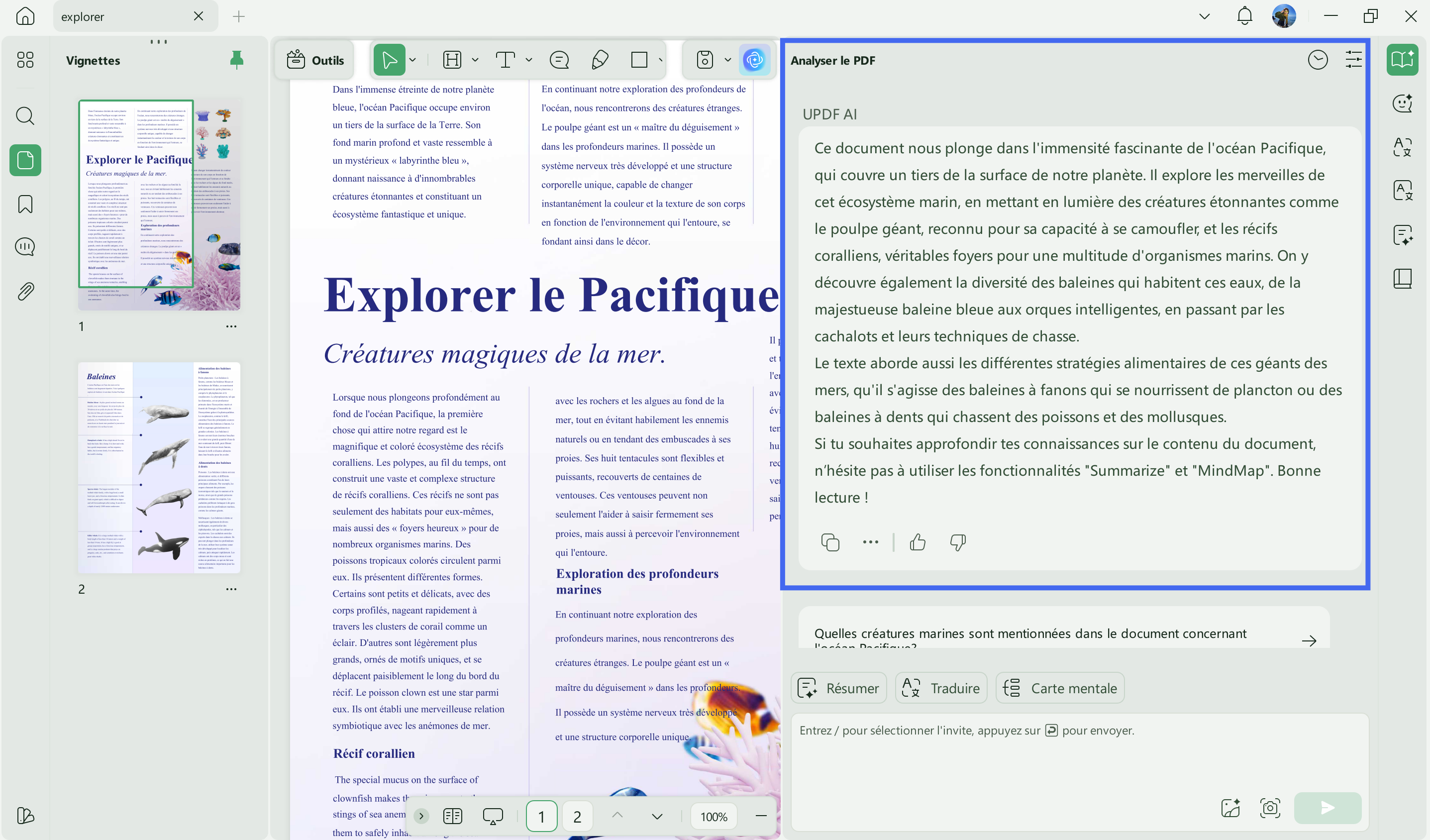résumer un document avec ia