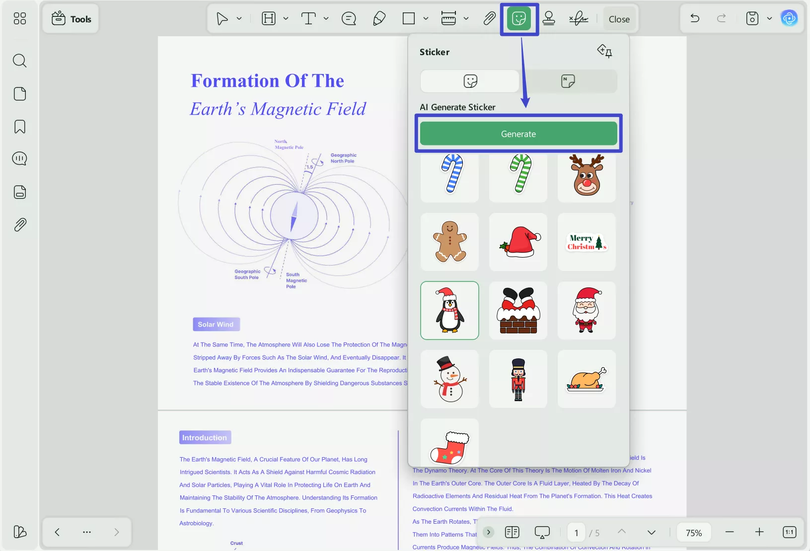 choose ai generate stickers