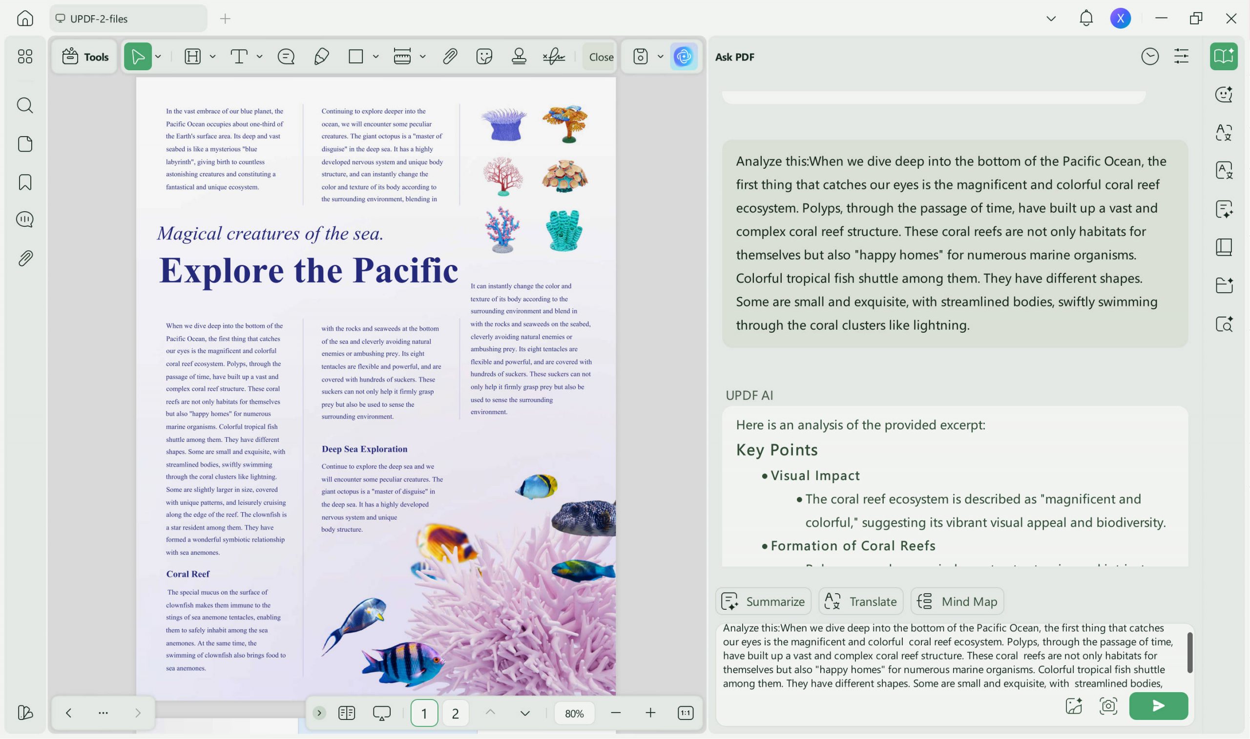 UPDF AI for document analysis