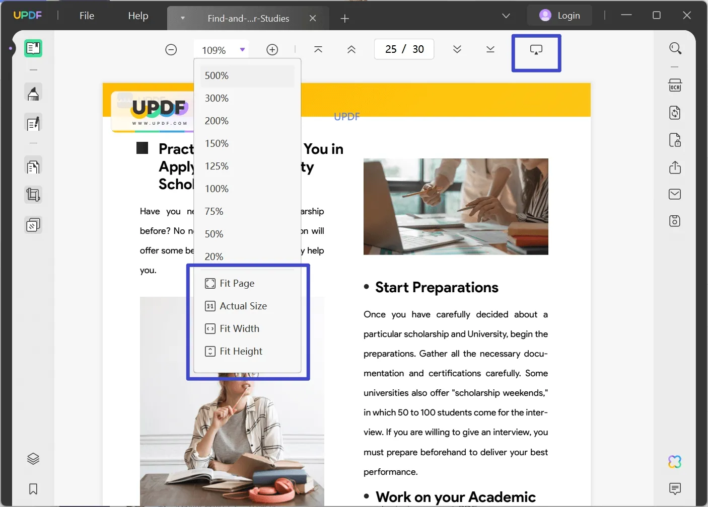 layout pdf updf change pdf layout