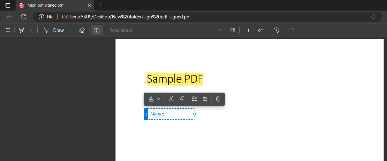 Annotare un PDF su Windows tramite Microsoft Edge