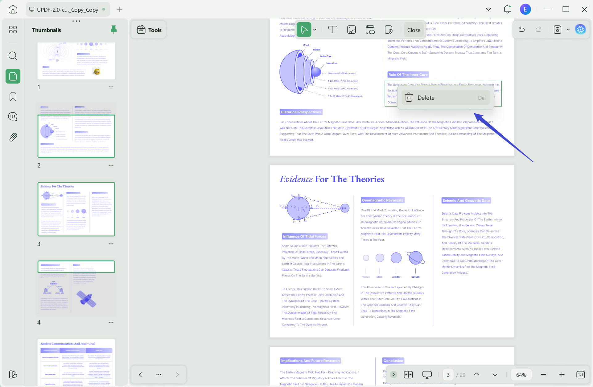 Erase Markups/Annotations Via Comment Section