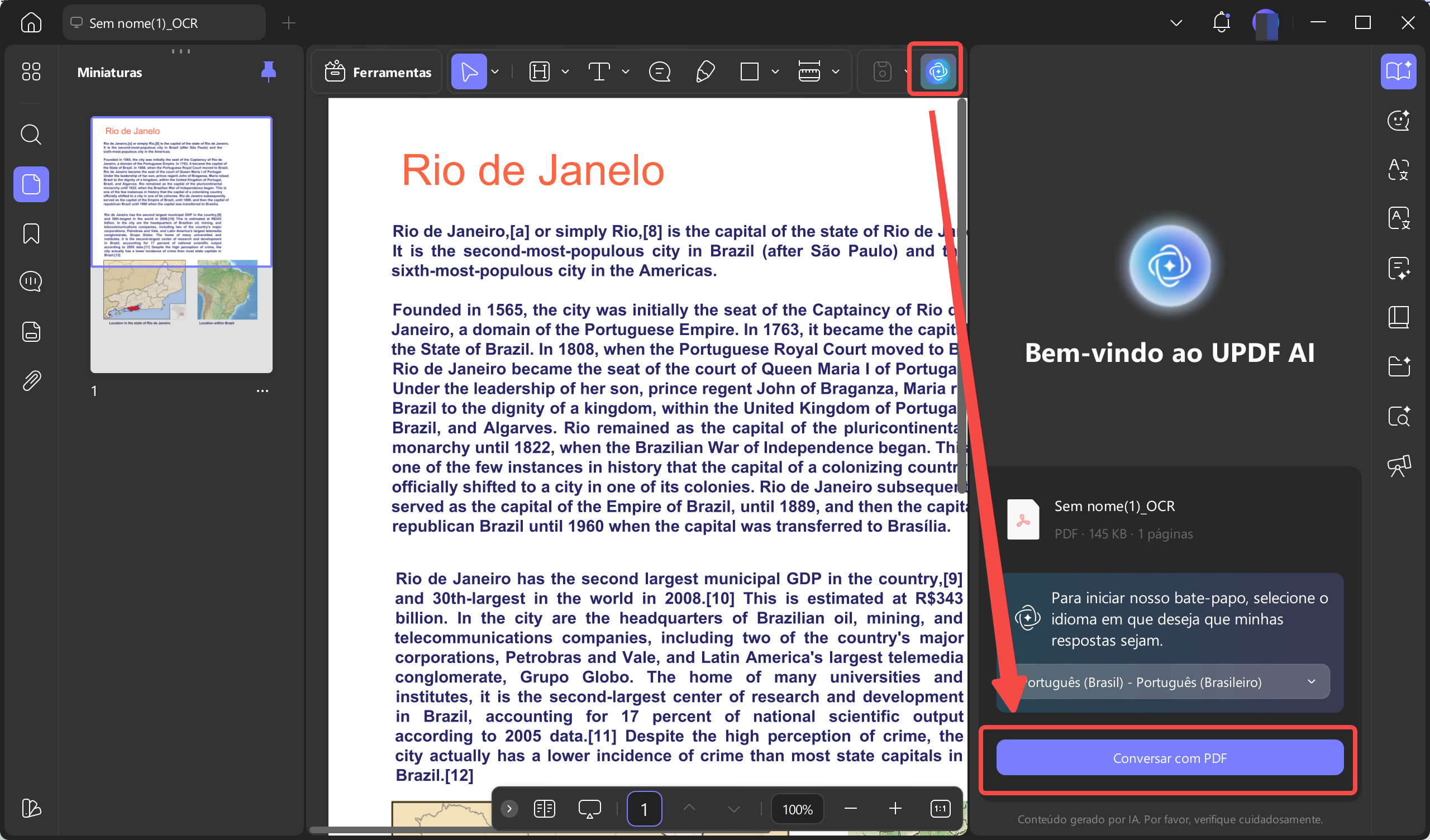 conversar com pdf